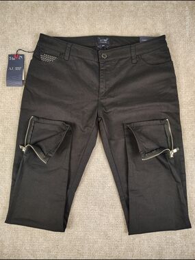 Women's ARMANI JEANS IRIS Skinny Fit Black Jeans Sz 29W & 31W